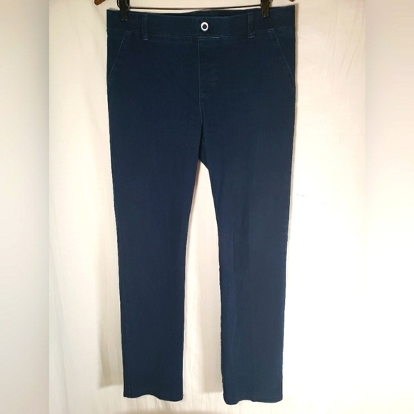 Betabrand Navy Pull On Pants Sz L - Picture 1 of 9